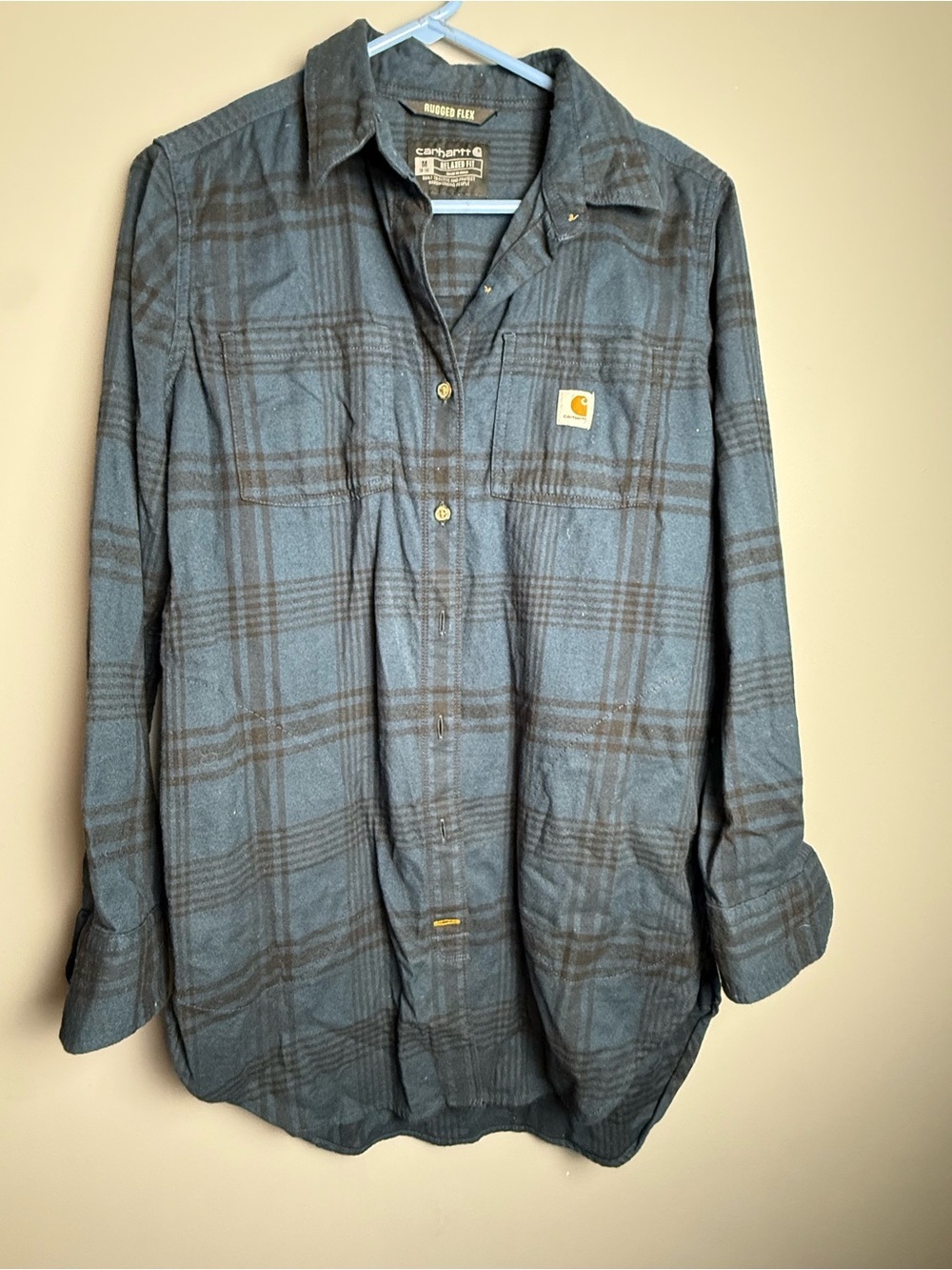 Carhartt 105575 - Women's Sz M Rugged Flex® Relaxed Fit Midweight Flannel